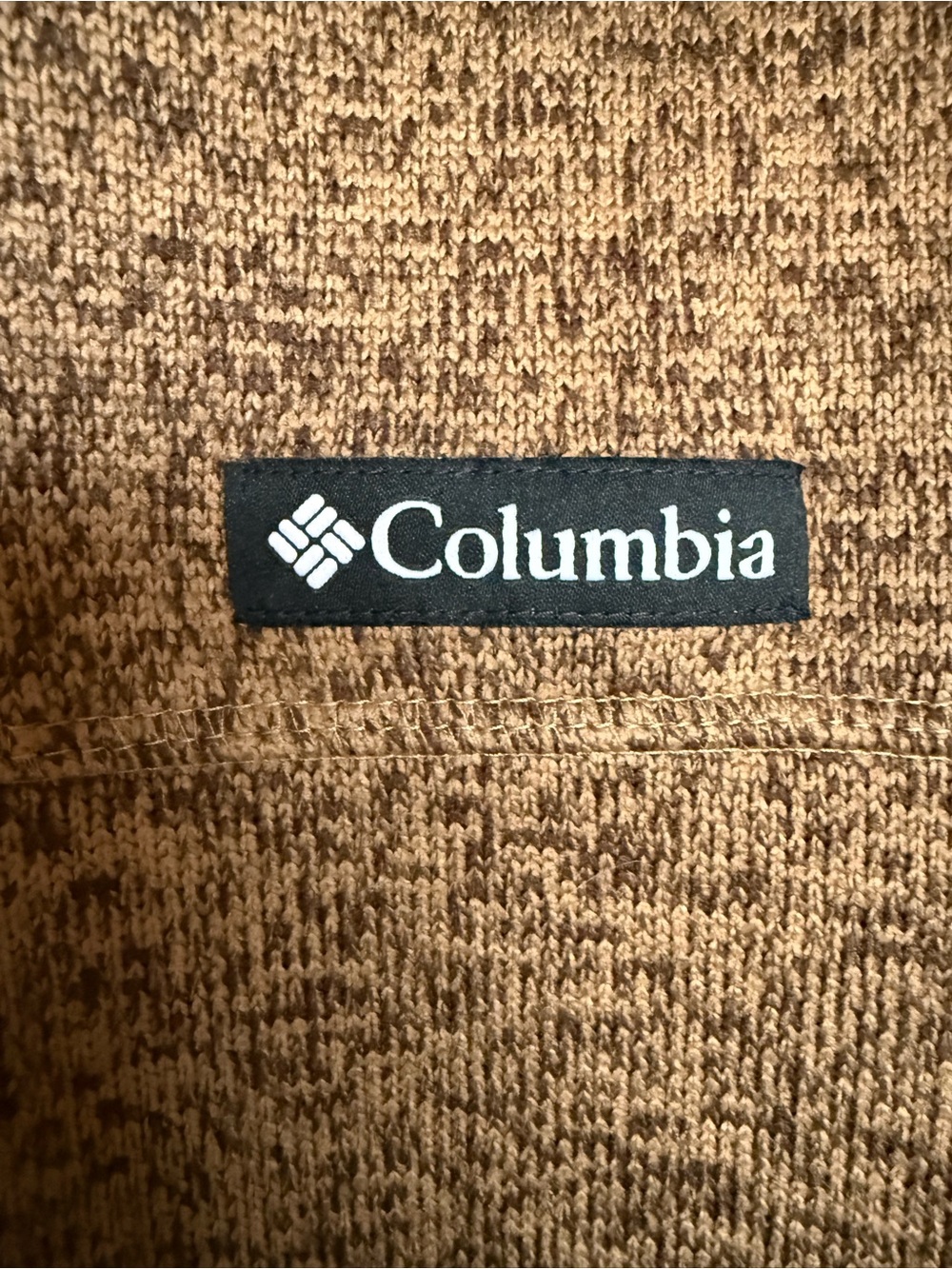 Columbia Men’s Brown Heather Half-Zip Fleece Pullover Size XL - Picture 3 of 5